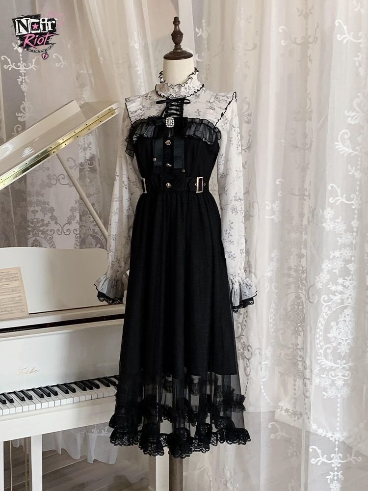 Elastic Lace Trim - Французское винтажное платье в стиле лолита