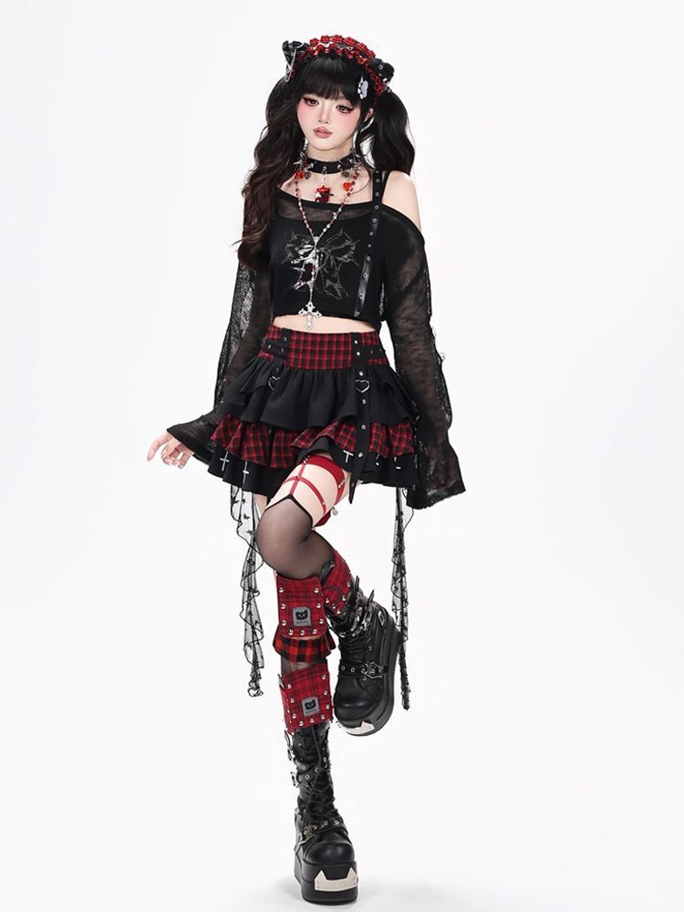 Y2K Панк Готика Каваи Комплект – обзор и цена Elastic Lace Trim