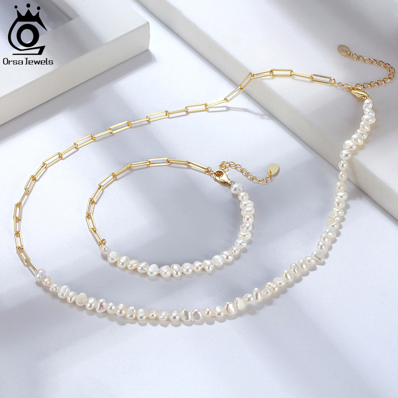 ORSA JEWELS Цепочка-чокер с же – обзор и цена Pearl Trim Chain