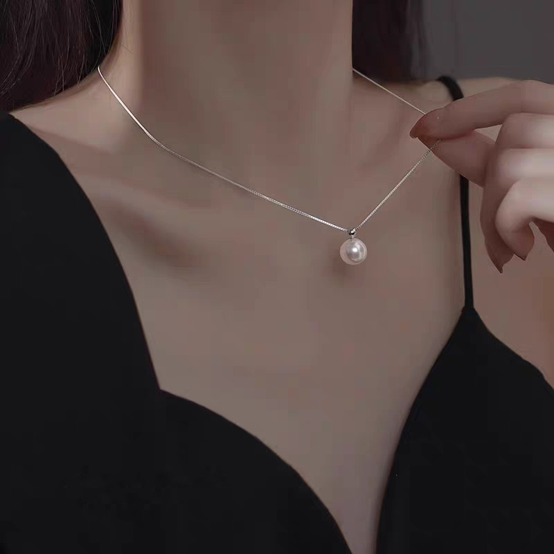 Ожерелье из стерлингового сере – обзор и цена Pearl Trim Chain