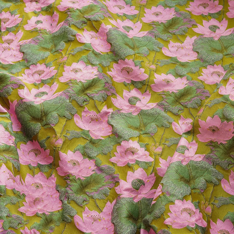 Ретро лотос жаккардовая ткань  – обзор и цена Crystal Mesh Fabric
