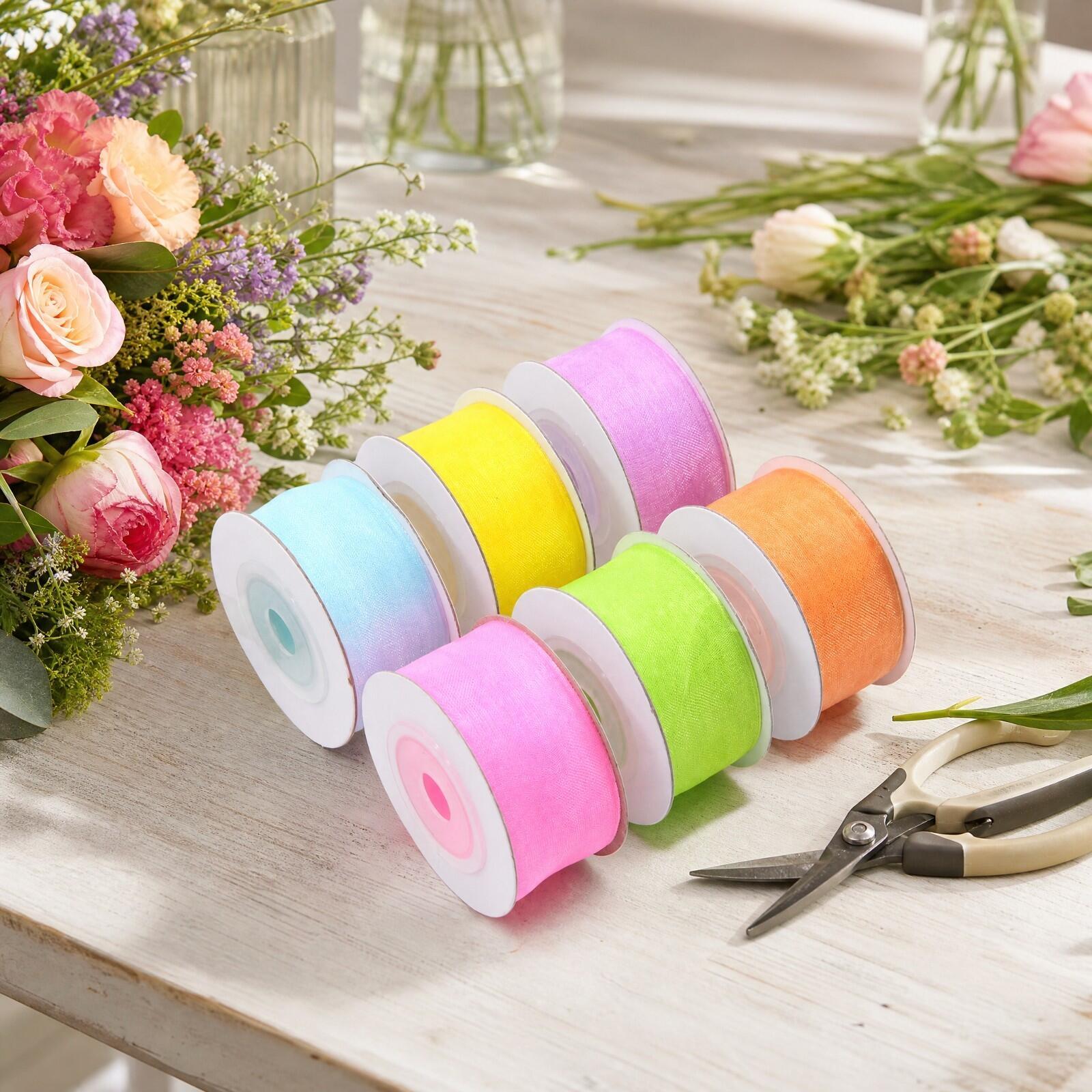 Прозрачная нейлоновая лента дл – обзор и цена Organza Ribbon Spool