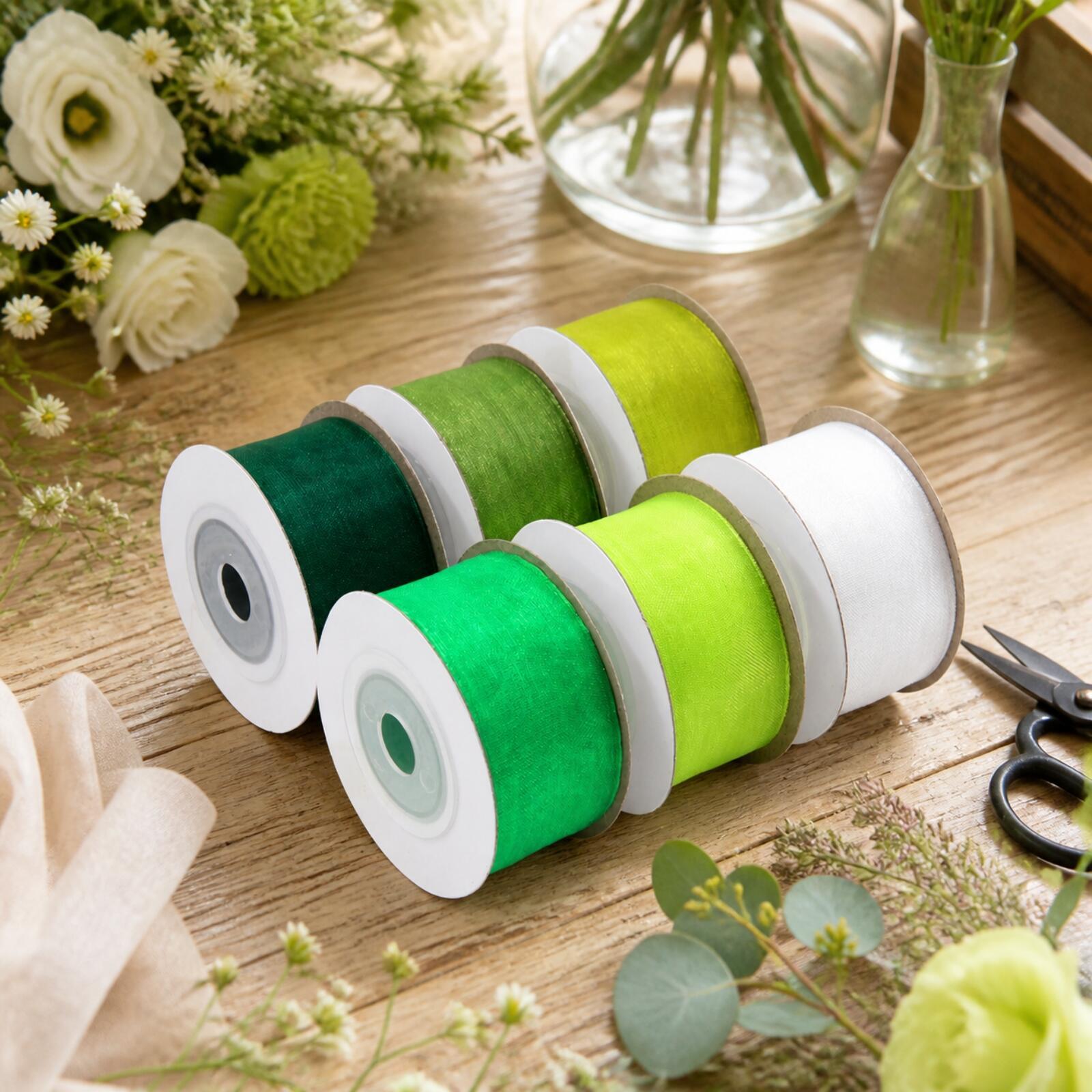 Прозрачная нейлоновая лента дл – обзор и цена Organza Ribbon Spool