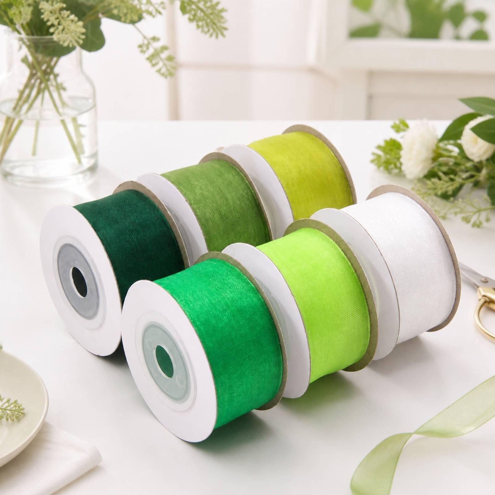 Прозрачная декоративная лента  – обзор и цена Organza Ribbon Spool